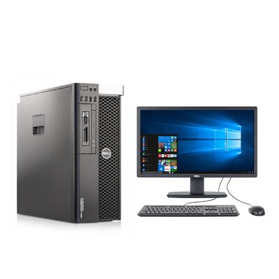 PC Workstation Dell Precision Tower 5810, XEON E5-1650v, 32GB RAM, 500GB HDD, NVIDIA 4GB, MONITOR 22", REACONDICIONADO
