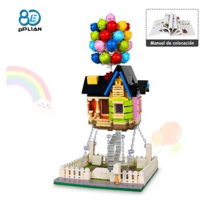 Bloques construcci&oacute;n Casa Globos 635 pz Colores