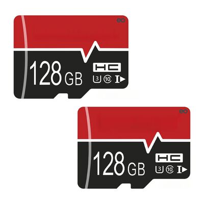 Tarjeta de Memoria MicroSD 128GB Alta Velocidad 90MB/s para Celular y C&aacute;mara 2 Pcs