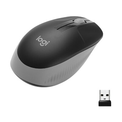 Mouse Logitech &Oacute;ptico Logitech M190, RF Inal&aacute;mbrico, 1000DPI, Gris