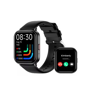 Reloj Inteligente Smartwatch Bluetooth Llamada Alexa Negro.