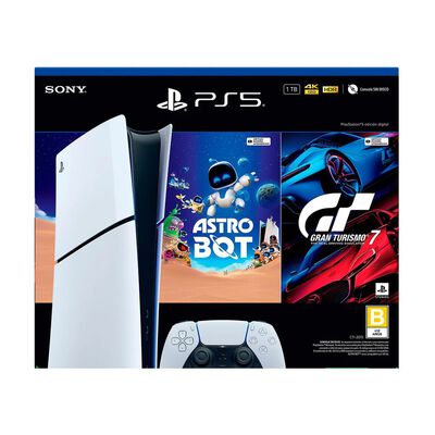 PlayStation 5 Edici&oacute;n Digital 825 GB Bundle Astro Bot + GT7