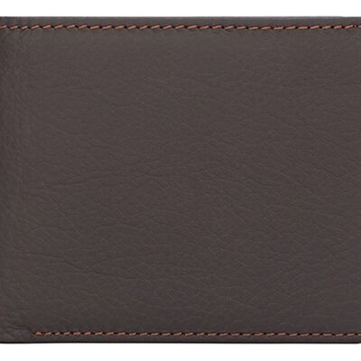 Carteras Para Hombre Billetera Genuina Monederos Caballero Marron Oscuro
