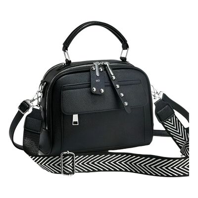 Bolsa Mujer Crossbody Bolsos De Mano Color: Negro