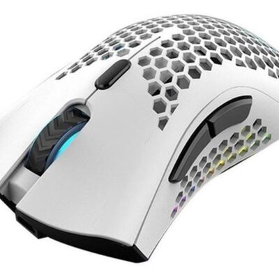 "Mouse gamer inal&aacute;mbrico recargable K-Snake BM600 white "