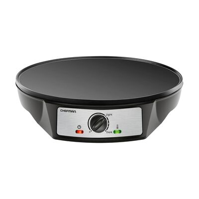 Crepera El&eacute;ctrica Chefman Negra RJ33-C-V2-MX