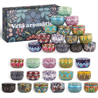 Velas Perfumadas De Cera De Soja 16 Piezas