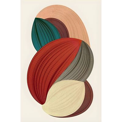 Cuadro Decorativo Geom&eacute;trico 40x60cm Vibraci&oacute;n Org&aacute;nica Impreso