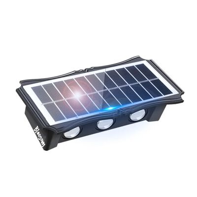 Luminaria Solar Exterior Impermeable Luz Pared Color M2