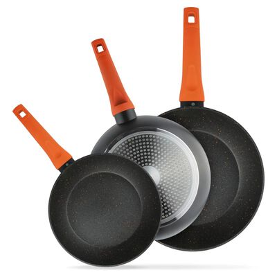 Juego De 3 Sartenes Antiadh Forjado 23, 25 Y 29cm - Fde02090