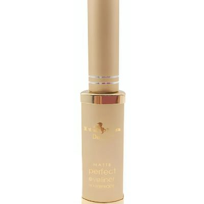 Delineador L&iacute;quido Italia Deluxe Dorado Mate Hipoalerg&eacute;nico Waterproof
