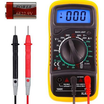 Multimetro Digital Lcd Voltimetro Amperimetro Ac/dc Xl830l.