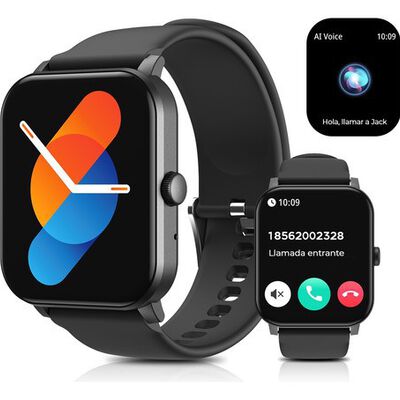 Smartwatch 1,85'' Reloj Inteligente Bluetooth Llamada Ip68 negro