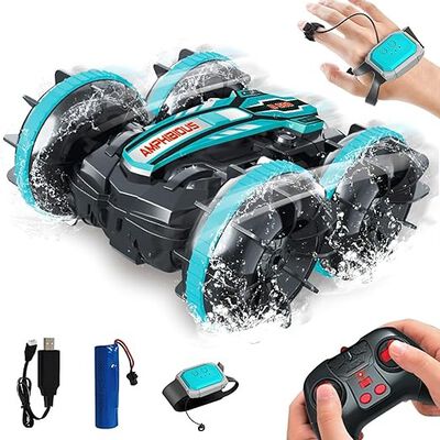 RUIAO Carro de Control Remoto, Coche Control Remoto,2.4GHz,Coche de Control Remoto Rotaci&oacute;n de 360&deg;, Regalos de Juguetes para Ni&ntilde;os 4-12 A&ntilde;os（Verde）.