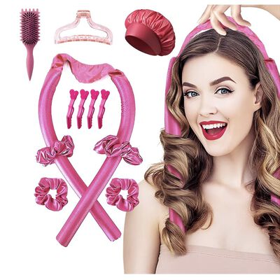 12pzkit Pincel Bounce Curl Cepillo Define Style Rizado Peine ROSA