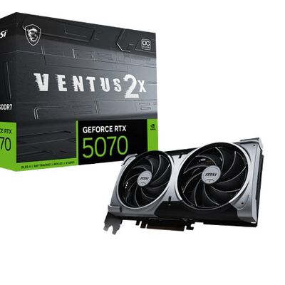 Tarjeta de Video MSI NVIDIA GeForce RTX 5070 VENTUS 2X OC, 12GB 192-bit GDDR7, PCI Express 5.0