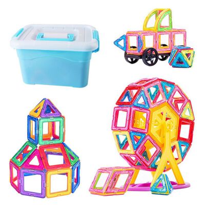 Bloques Magn&eacute;ticos De Construcci&oacute;n P/ni&ntilde;os Y Ni&ntilde;as, 60 Pzs.
