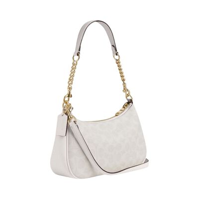 Bolsa Crossbody COACH Teri color blanco liso canva