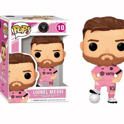 Funko Pop F&uacute;tbol Lionel Messi Inter De Miami Playera Rosa