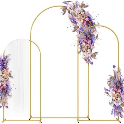 Estructura De Herrer&iacute;a Packs Mamparas Para Decoracion Fiesta Dorado