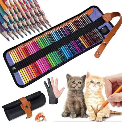 Set Escolar De L&aacute;pices Colores Dibujo Profesionales 50 Uds