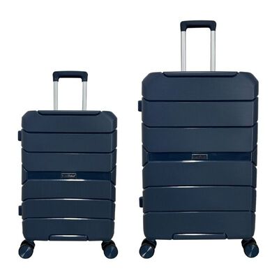 Set de Maletas Gibraltar 20" y 24" Peak Tour Candado Combinaci&oacute;n Azul