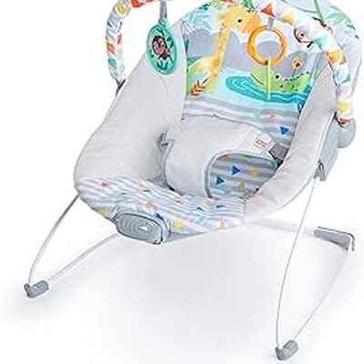 A Mecedora Bebe Vibradora Juguetes Gris