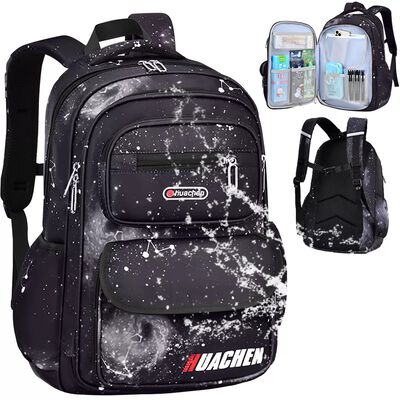 M Mochila escolar Gen&eacute;rica F026-013-1 color negro 35L