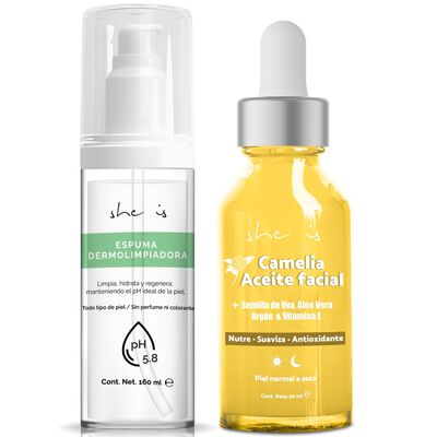 Set Facial Restaurador Piel Seca (2 productos) She is skincare
