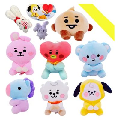 Kit 9pcs Peluche Mu&ntilde;ecos Colores