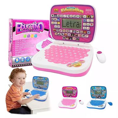 Mini Laptop Interactiva Educativa Espa&ntilde;ol/ingl&eacute;s Ni&ntilde;os