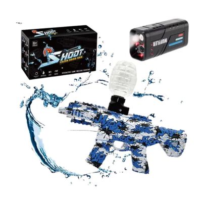 Pistola de Juguete El&eacute;ctrica Lanzador de Orbs de Hidrogel con Trazadora Humo Diferentes Dise&ntilde;os Azul y Rojo