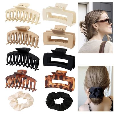 Pinzas Para El Cabello Y Scronchies Para Pelo Mujer 10pcs