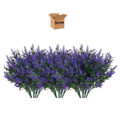 Flores Artificiales Lavanda 10 Paquetes, Para Decoraci&oacute;n Color Violeta