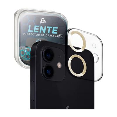 Mica De Camara Cristal Templado Deluxe Compatible Para iPhone 12 Diferentes Colores Excelente Accesorio
