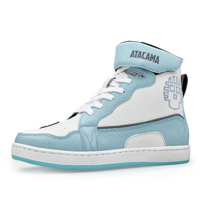 Tenis para moto Ana Atacama protecciones para Motociclista Piel azul