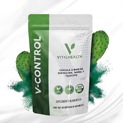 V-Control VitalHealth 60 C&aacute;psulas | Suplemento Natural para Control de Peso Metabolismo y Energ&iacute;a | F&oacute;rmula PremiumExtra