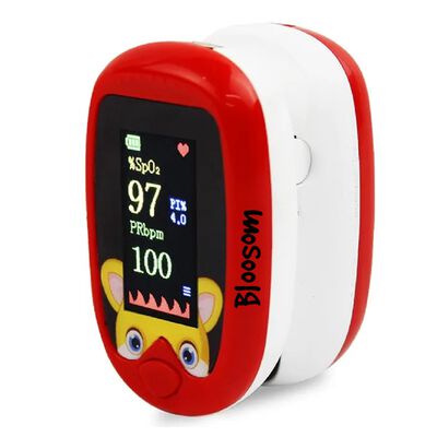 Ox&iacute;metro Pedi&aacute;trico Port&aacute;til Digital Recargable HD400 Rojo