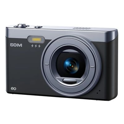 C&aacute;mara Digital 50mp 2k Webcam Autofoco Principiante +32gb Negro