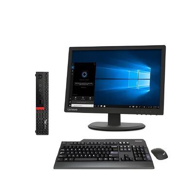 PC Lenovo M920Q Tiny, Monitor 22&rdquo;, Core i5-8&ordf; gen, 8GB RAM- 1TB SSD, Equipo Clase A, Reacondicionado.