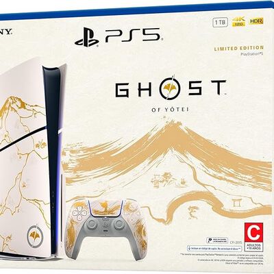 PlayStation 5 Console &ndash; Ghost of Yōtei Gold Limited Edition Bundle (slim)