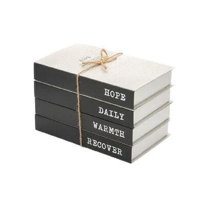 4 Libros Falso Creativos Decoraciones Para El De Moda NEGRO