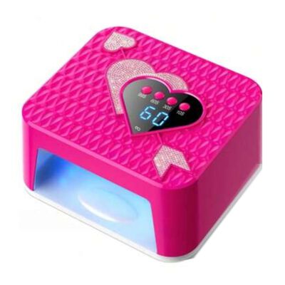 L&aacute;mpara Secadora U&ntilde;as LED Sensor Temporizador Rosa