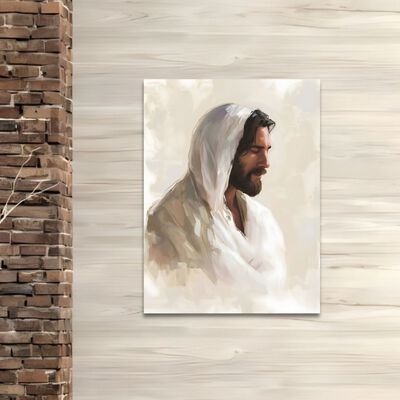 Cuadro Decorativo Religioso 40x60cm Jes&uacute;s al &Oacute;leo