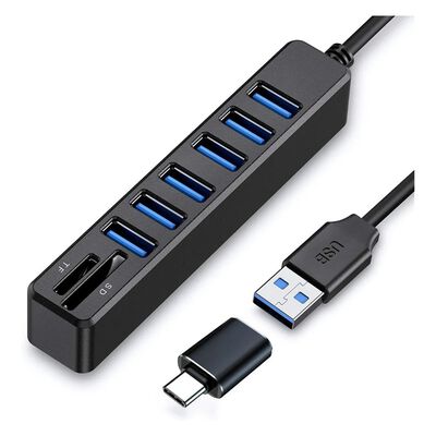 Adaptador Multipuerto 8 En 1 Usb Hubs Para Macbook / Pc Malubero
