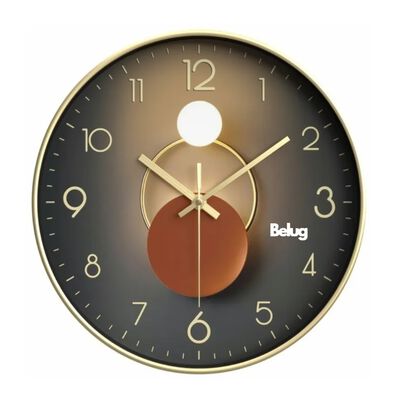 Reloj De Pared Decorativo Moderno Silencioso De 30 Cm Belug