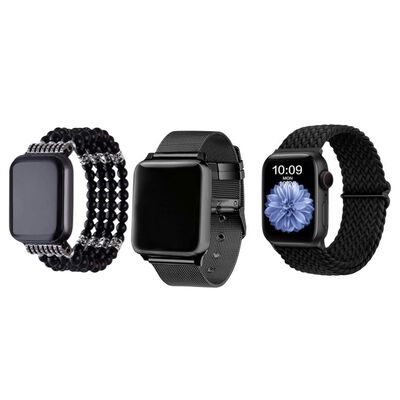 Kit Fashion Mujer 3 Correas Compatible Apple Watch 38/40/41 mm