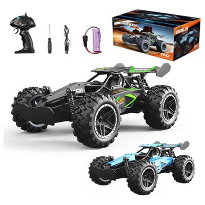 Carros De Control Remoto Juguetes Alta Velocidad 1:18 15km/h Verde Negro