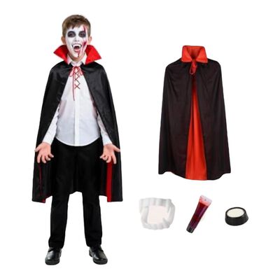 Capa Reversibles Vampiro Accesorio Cosplay Disfraz Halloween
