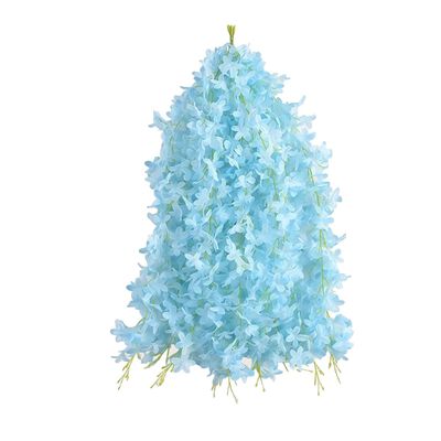 33pcs Flores Artificiales Decoraci&oacute;n Bodas Fiestas Hogar Celeste